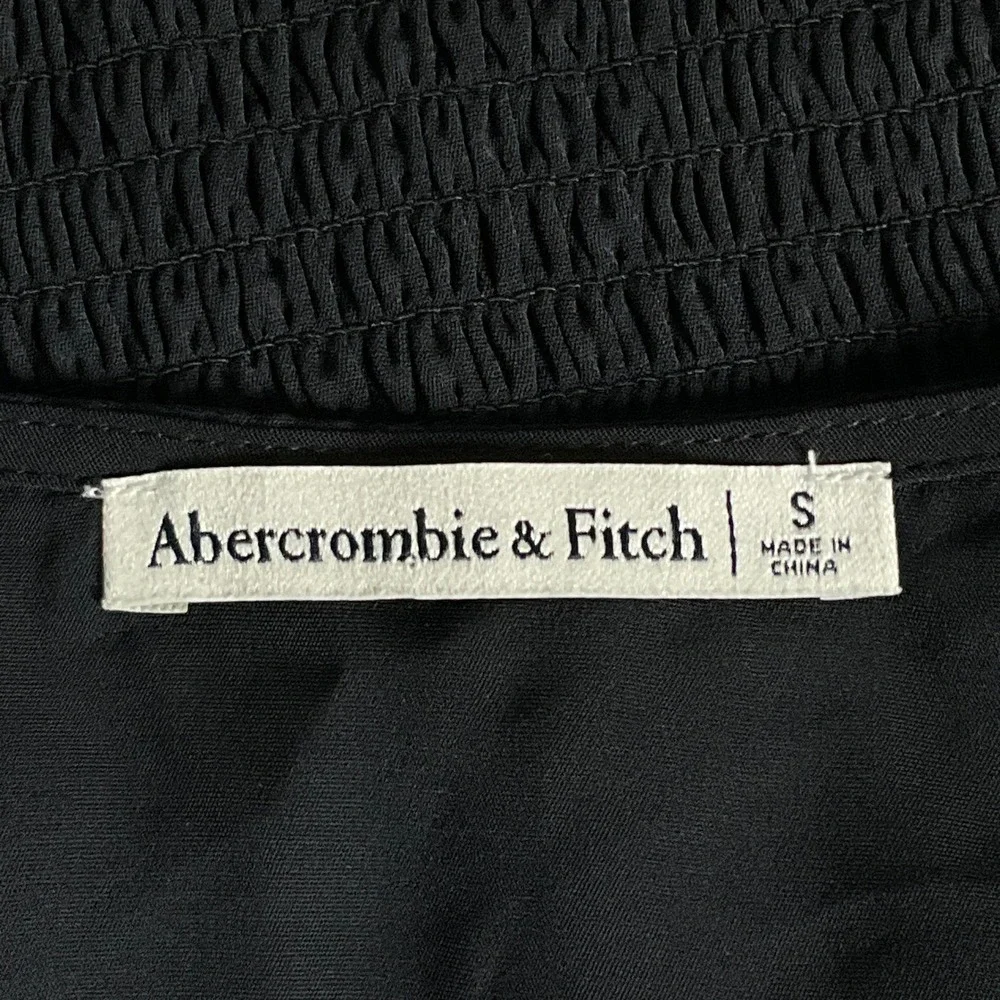 Abercrombie & Fitch Womens Top‎ Small Black Babydoll Sweetheart Neck Whimsigoth